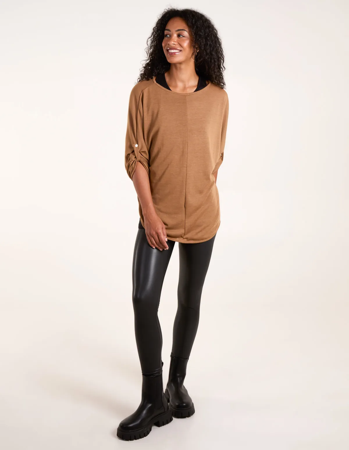 2 in 1 Jersey and Knit Blouse