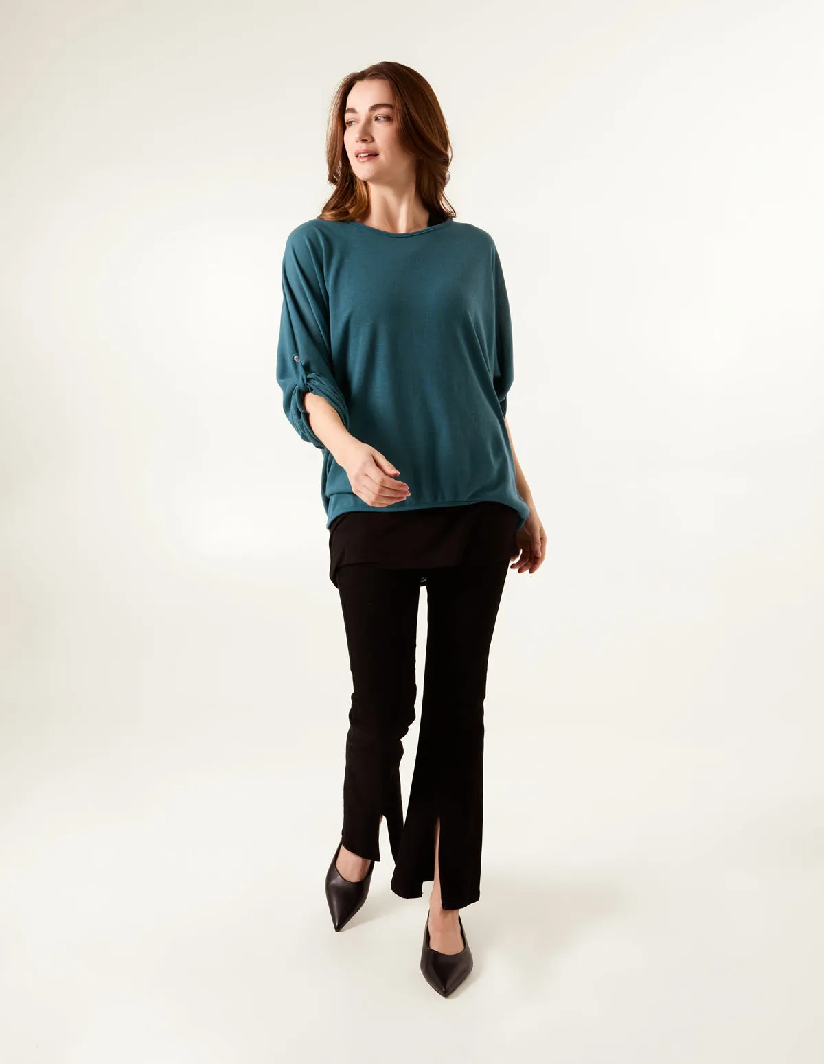 2 in1 Jersey and Knit Blouse