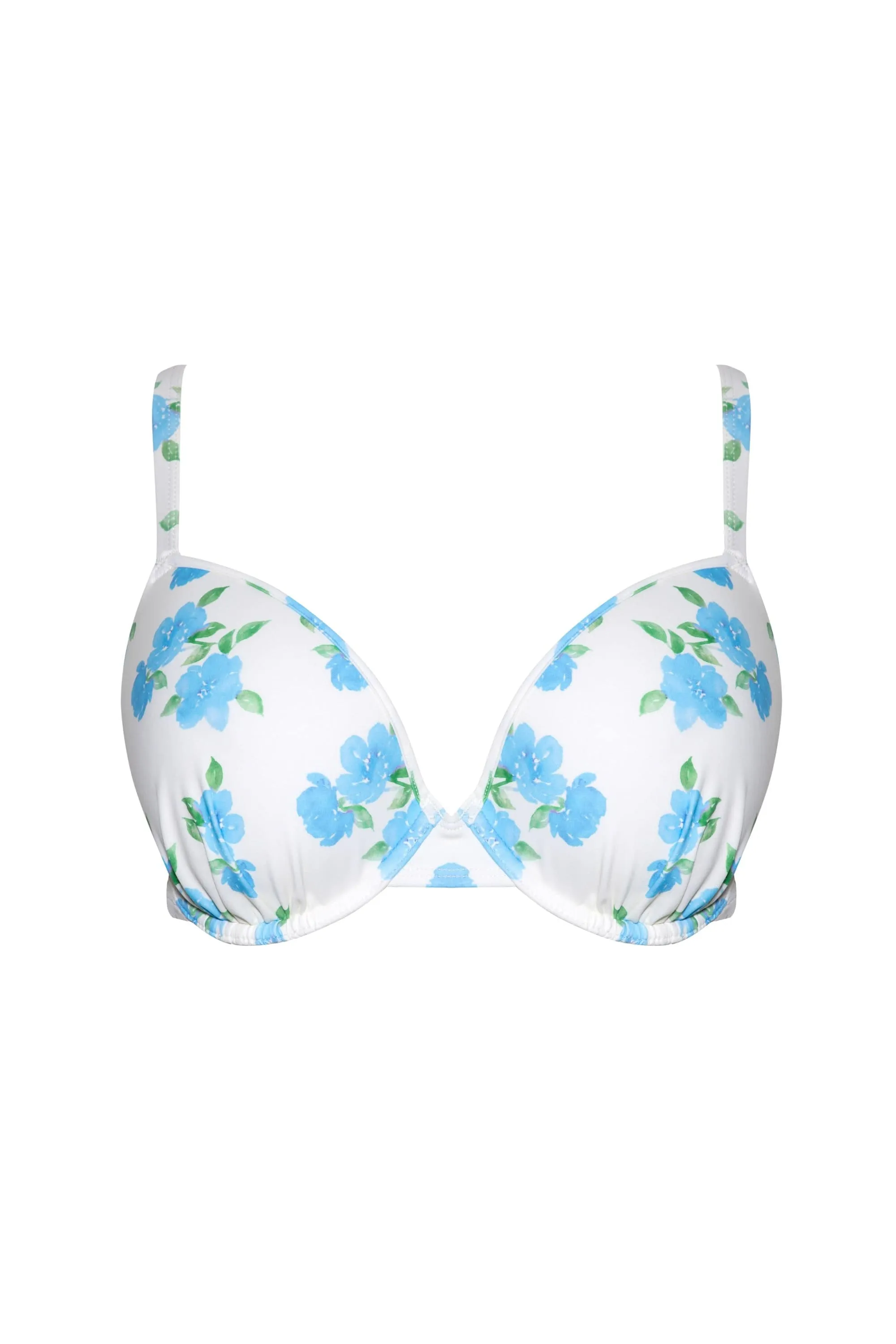 Amelia Fuller Bust Mix & Match Watercolour Floral Plunge Bikini Top