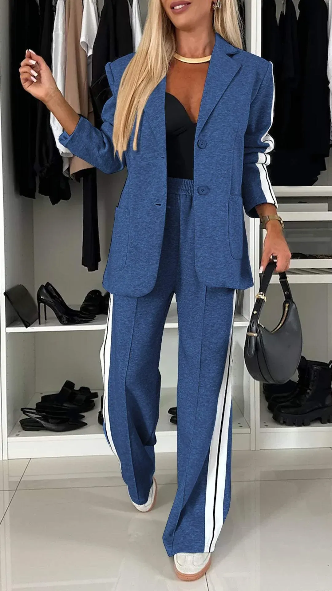 Amelia™ - Relaxed Stripe Suit