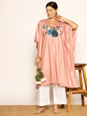 Blush Rayon LongKurta - NeeliGulabi