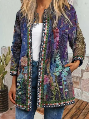 Boho Chic Floral Vintage Jacket