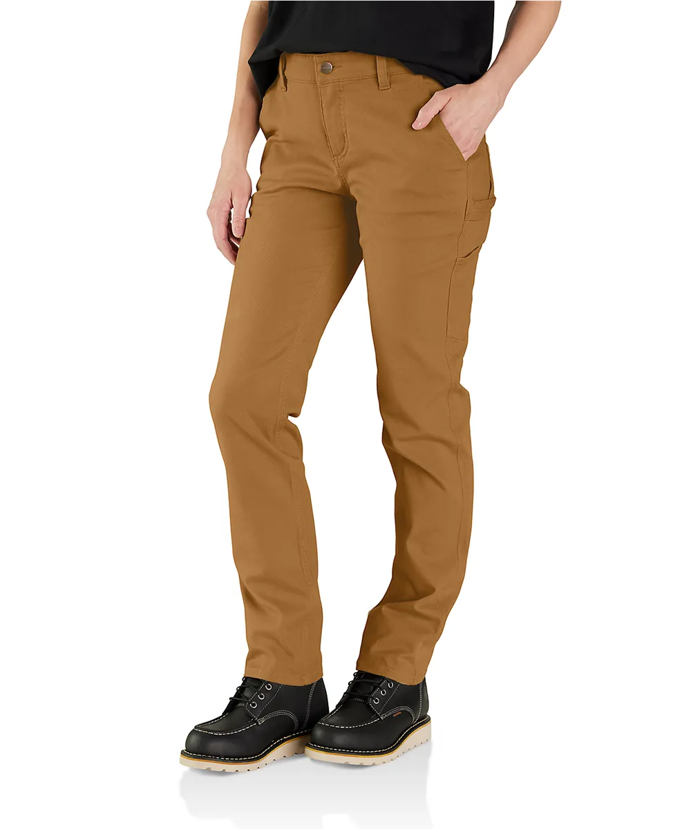 Carhartt Women's Relaxed Fit Canvas Work Pants - Carhartt Brown