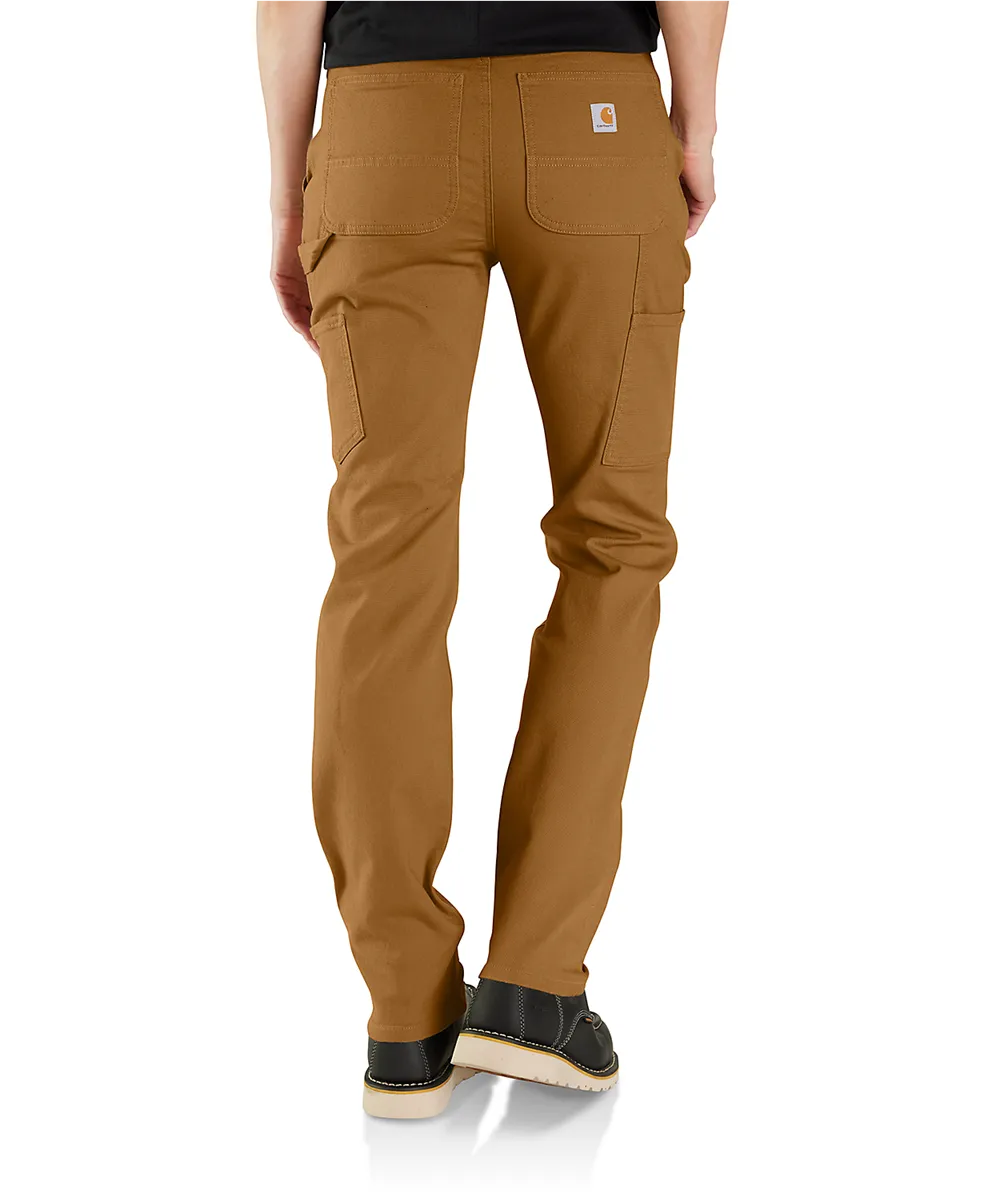 Carhartt Women's Relaxed Fit Canvas Work Pants - Carhartt Brown