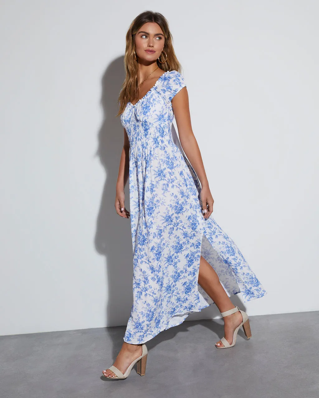 Charlotte Cotton Floral Maxi Dress