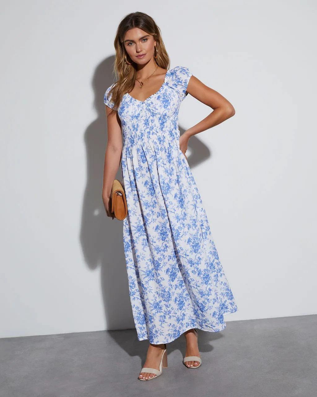 Charlotte Cotton Floral Maxi Dress