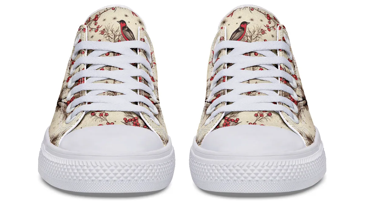 Christmas Birds Low Tops