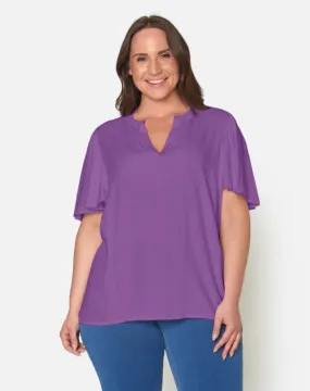 Ciso plain V neckline tops