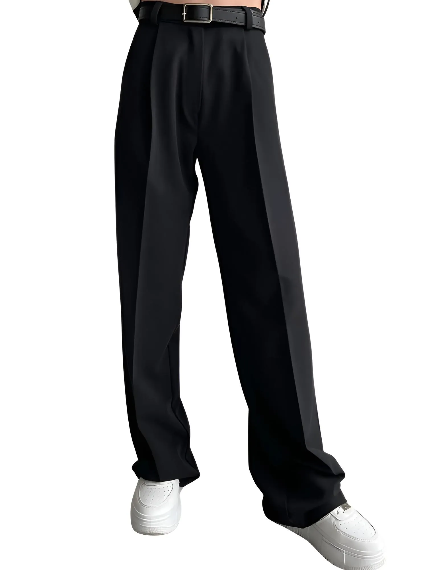 Classic Formal Women's Straight Leg Pants Spring and Summer Versatile Casual Wear Loose Fit Office Wide Leg Pants