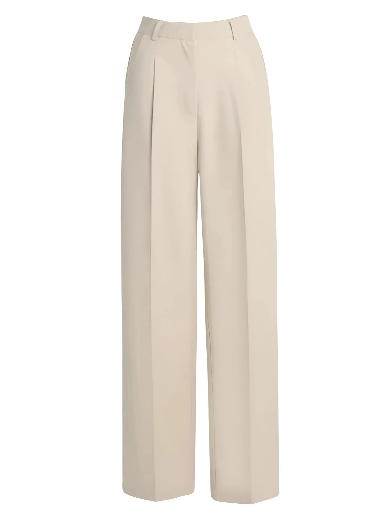 Classic Formal Women's Straight Leg Pants Spring and Summer Versatile Casual Wear Loose Fit Office Wide Leg Pants