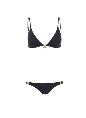 Como Black Bralette Charm Bikini