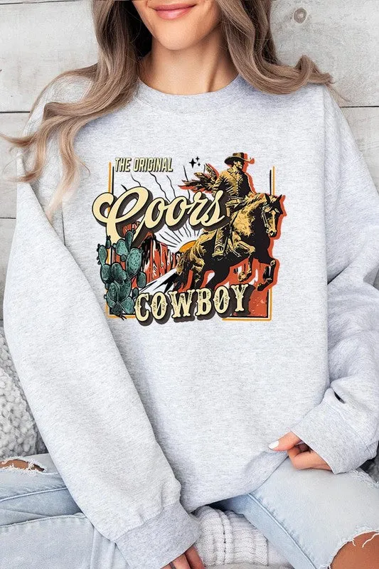 Coors Cowboy Graphic Fleece Sweatshirt - Multiple Colors