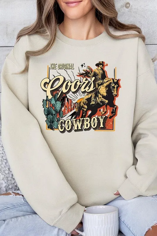 Coors Cowboy Graphic Fleece Sweatshirt - Multiple Colors