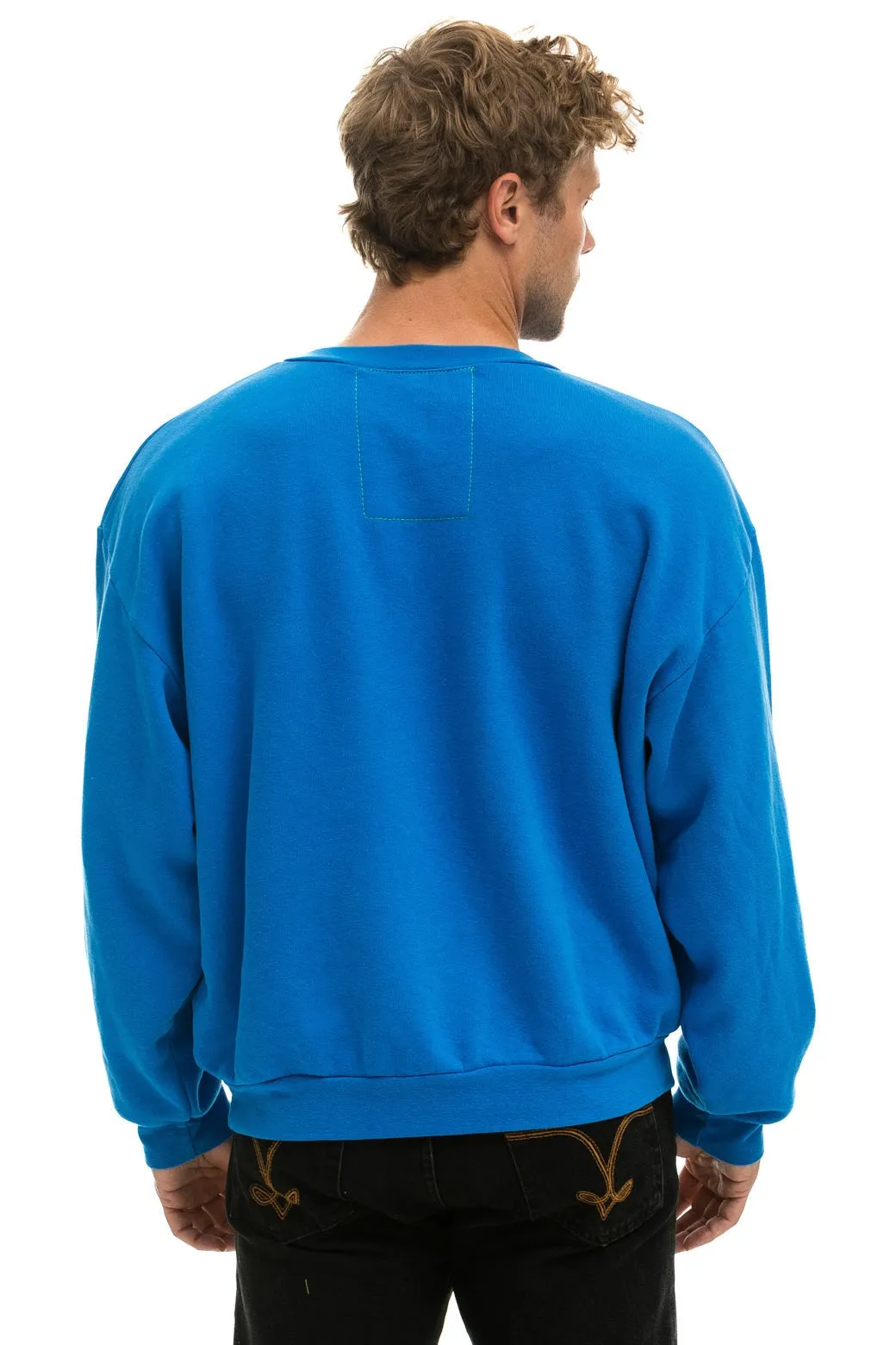 DAYDREAM RELAXED CREW SWEATSHIRT - OCEAN