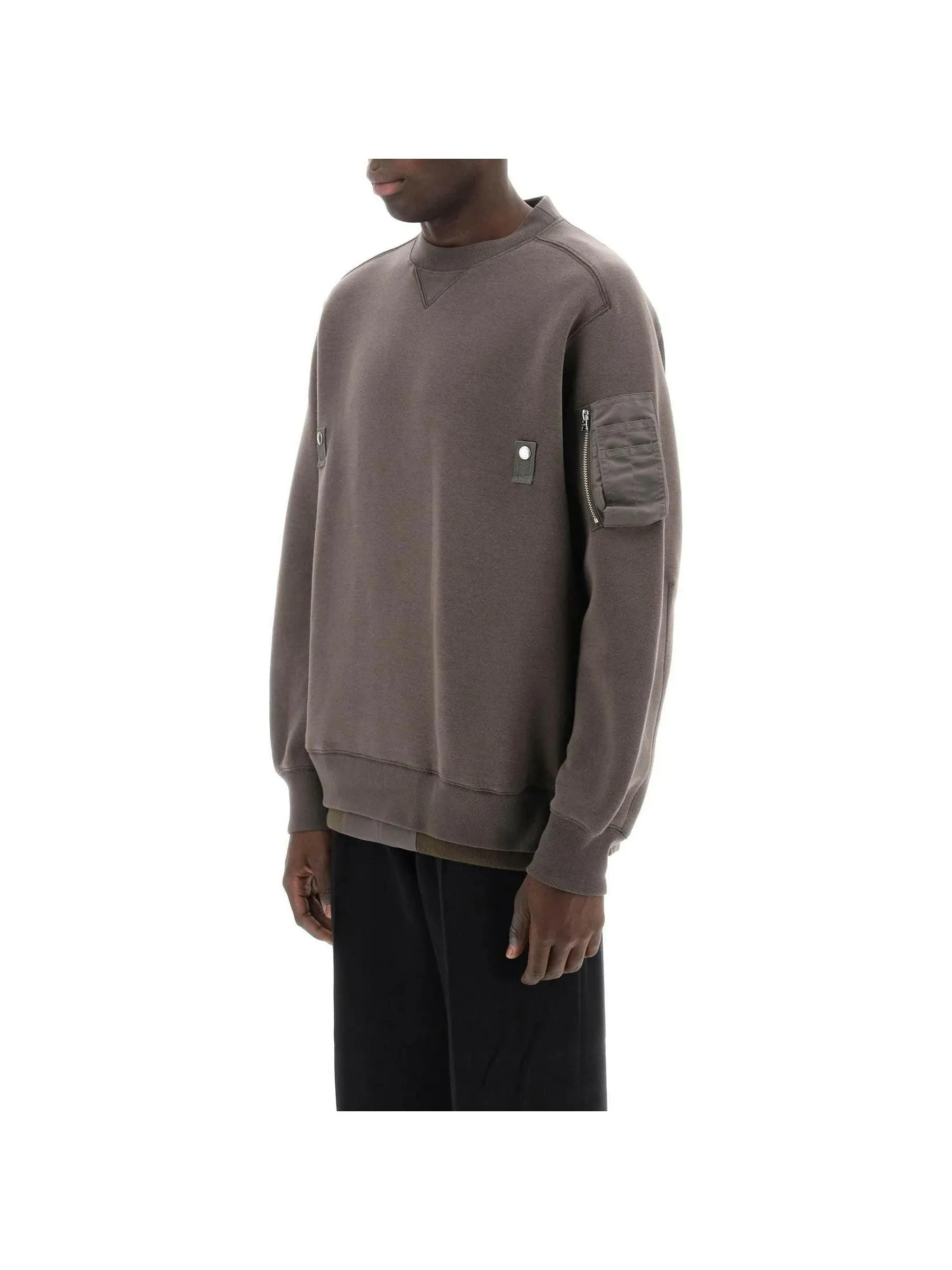 Double Hem Crewneck Sweatshirt