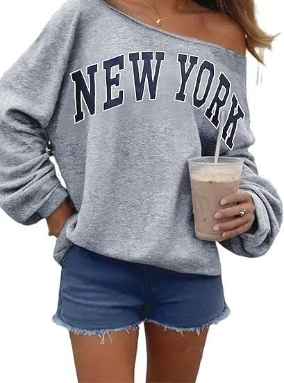 Grey Comfy Pullover Sweatshirt w/Pockets