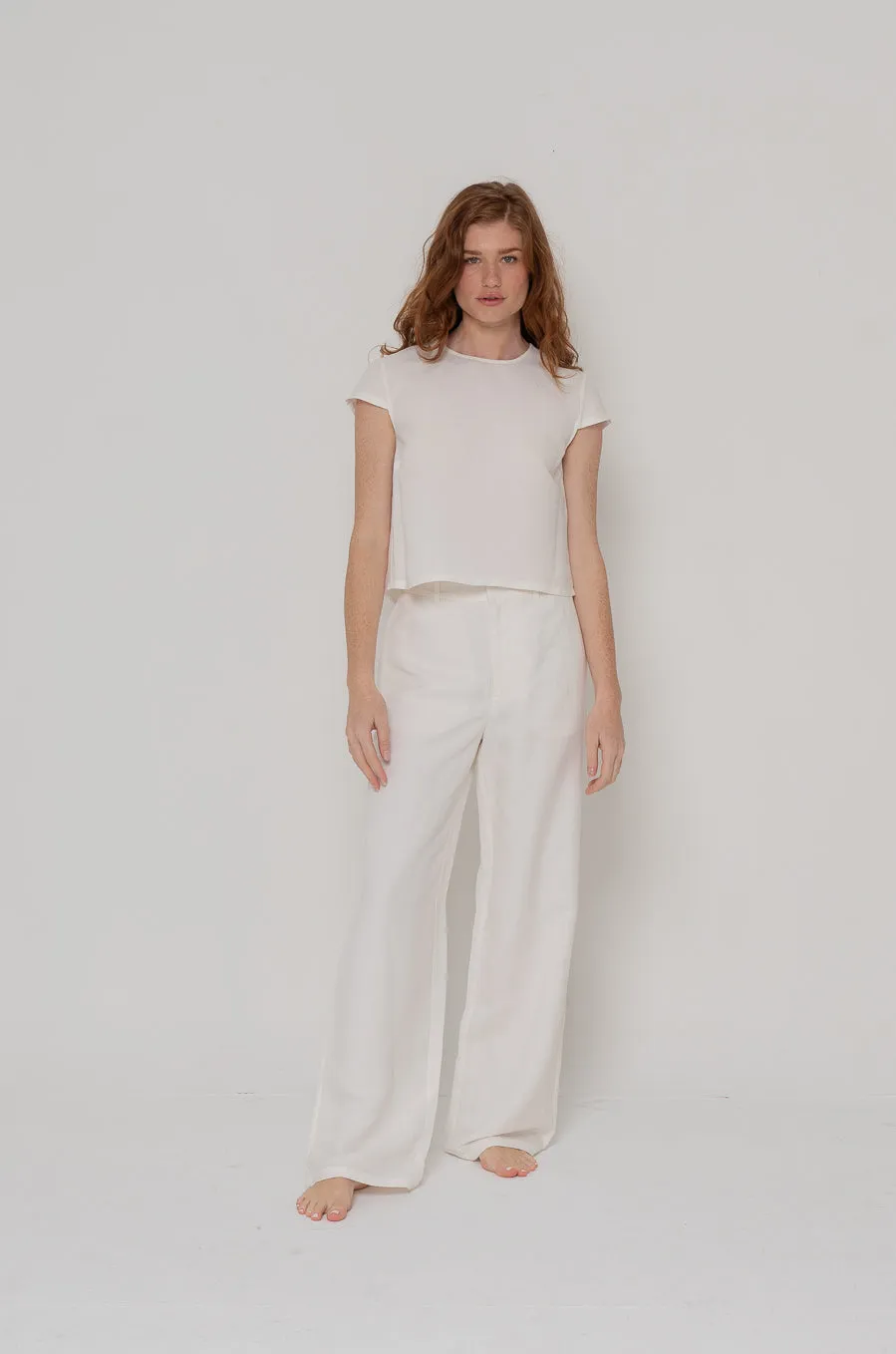 Hadley Trouser in White