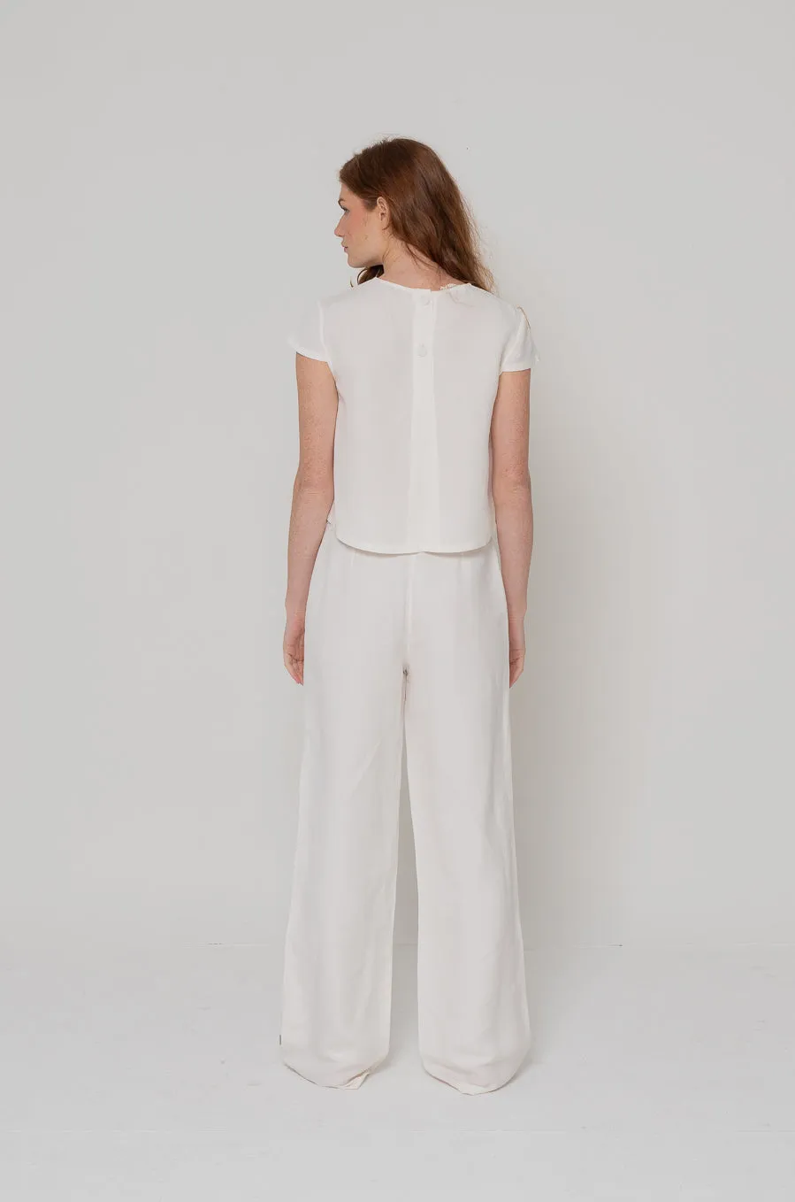 Hadley Trouser in White