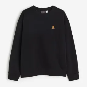 H&M Relaxed Fit Discovery Channel Sweatshirt, black