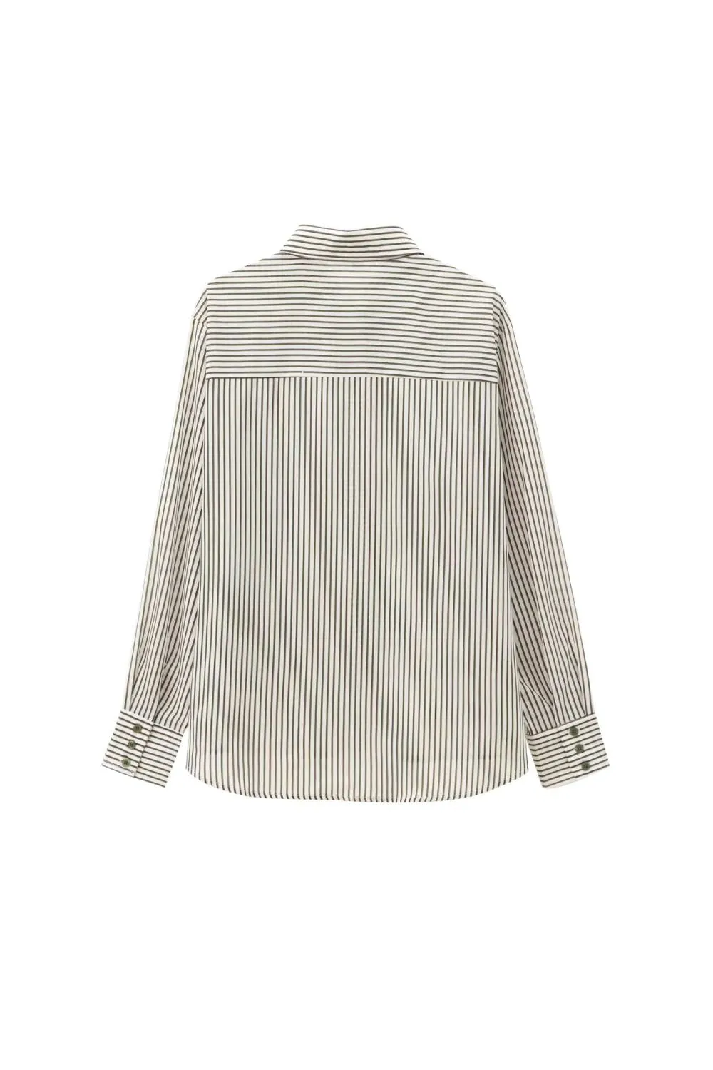 'Hazel' Versatile Striped Draped Shirt