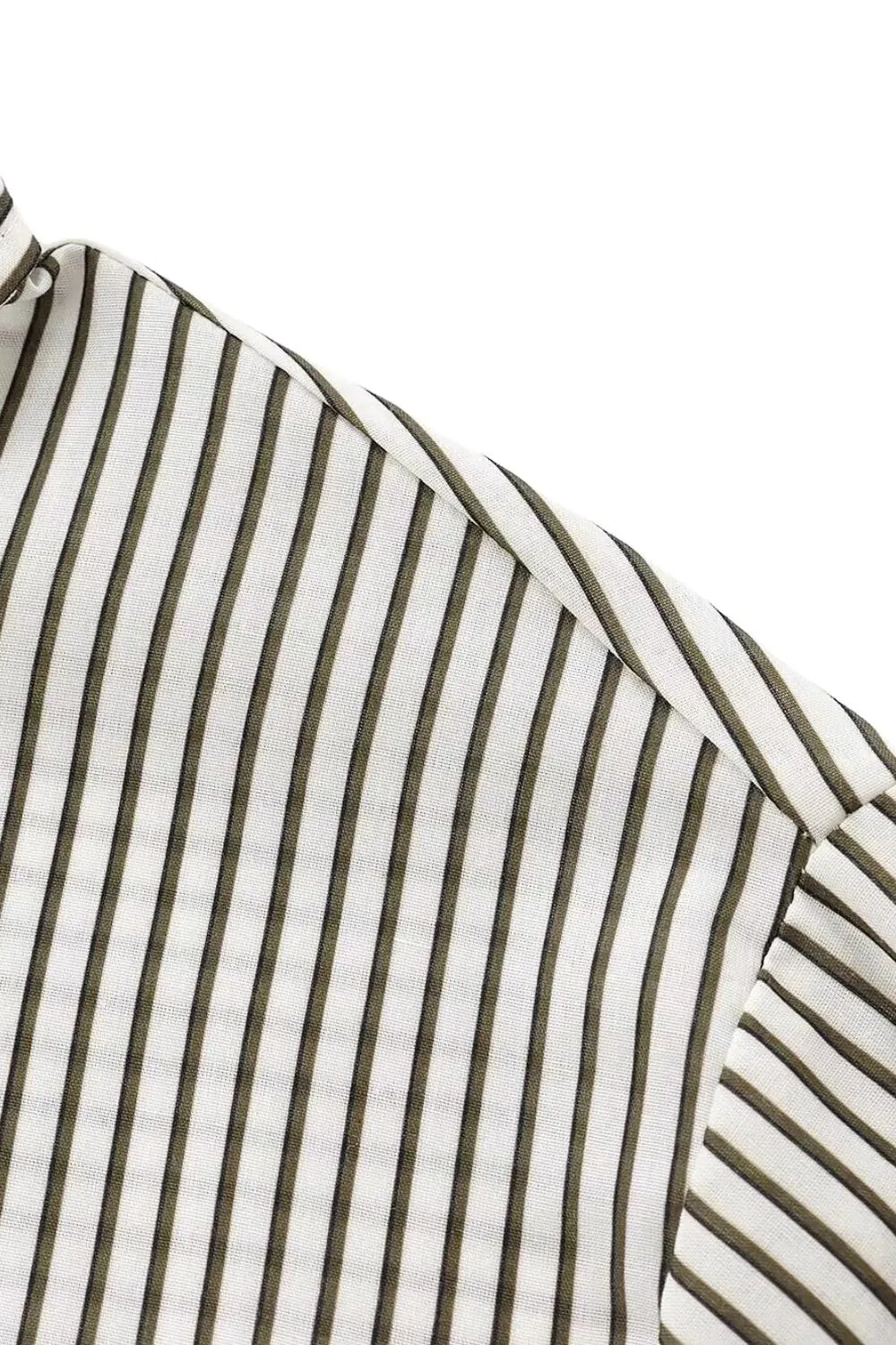 'Hazel' Versatile Striped Draped Shirt