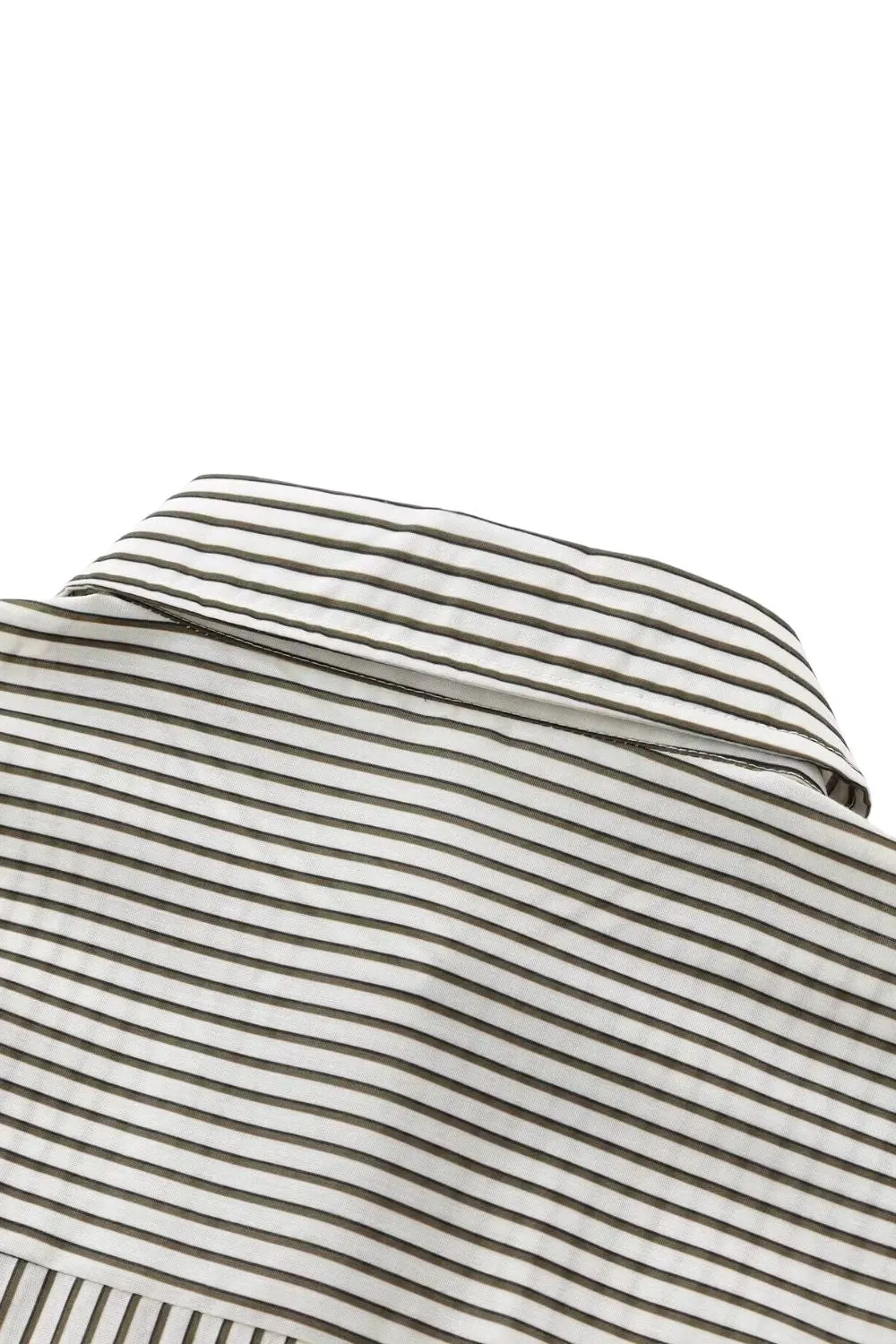 'Hazel' Versatile Striped Draped Shirt