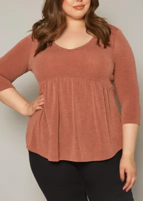 Hi Curvy Plus Size Women Long Sleeve  Peplum Flare Sweatshirts