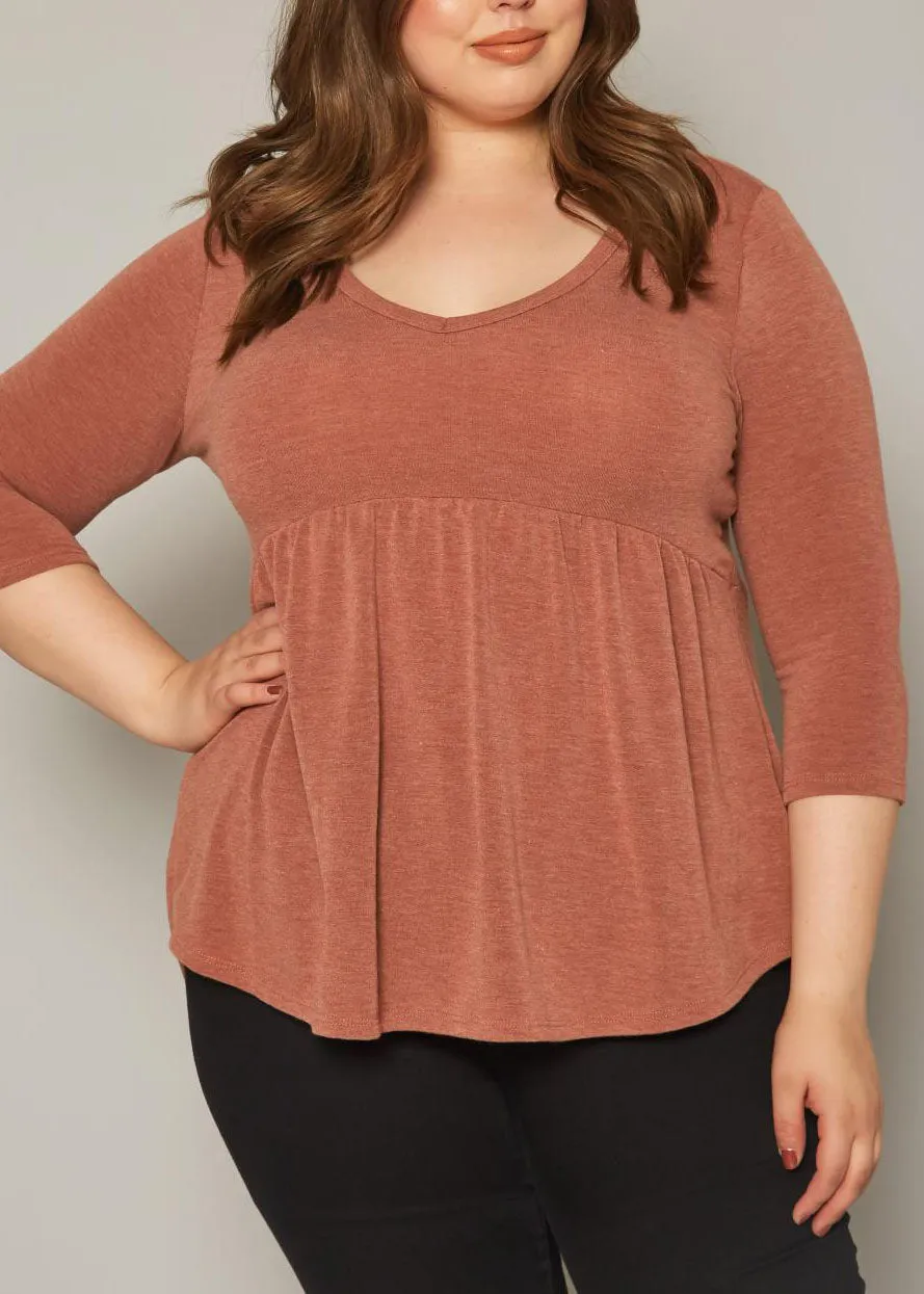 Hi Curvy Plus Size Women Long Sleeve  Peplum Flare Sweatshirts