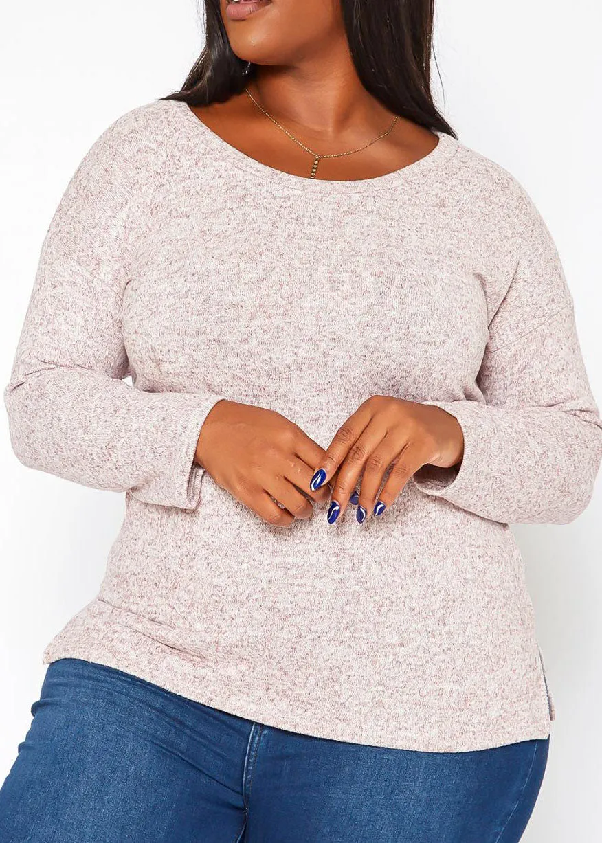 HI Curvy Plus Size Women's Long Sleeve Sweatshirts