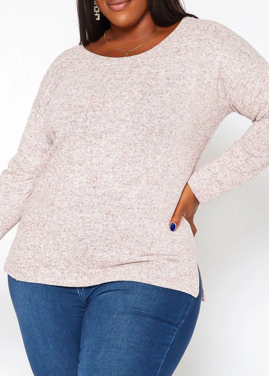 HI Curvy Plus Size Women's Long Sleeve Sweatshirts