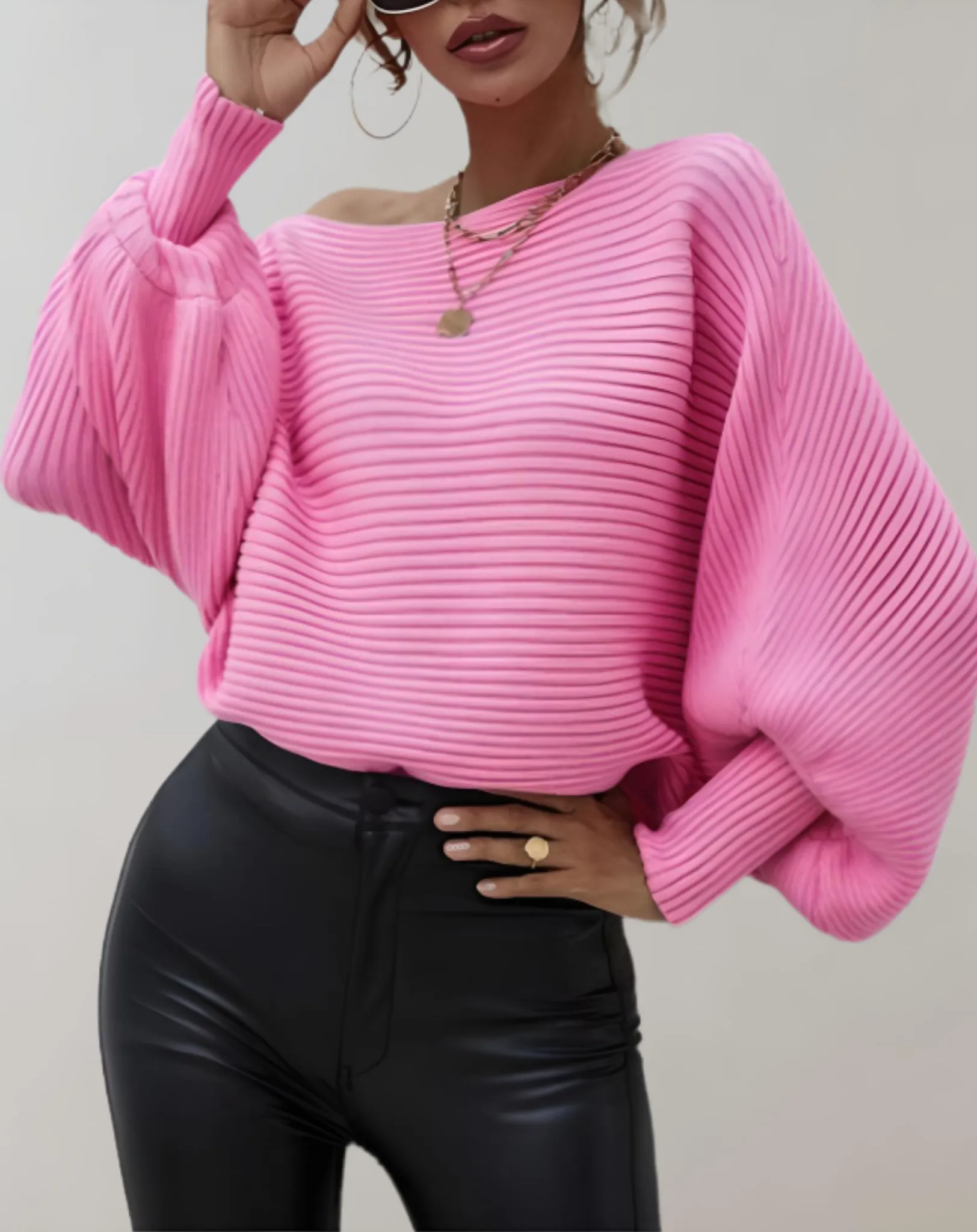 Irene - Stylish and Comfortable Winter Sweater with Puff Sleeves for Women