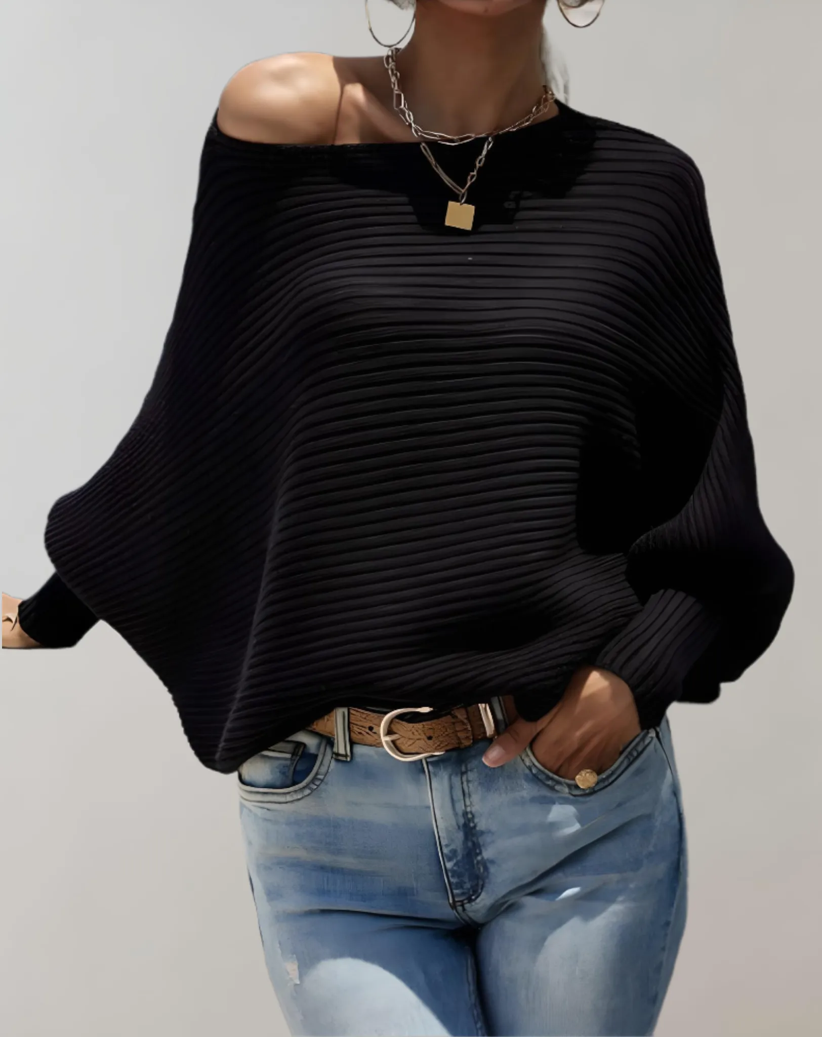 Irene - Stylish and Comfortable Winter Sweater with Puff Sleeves for Women