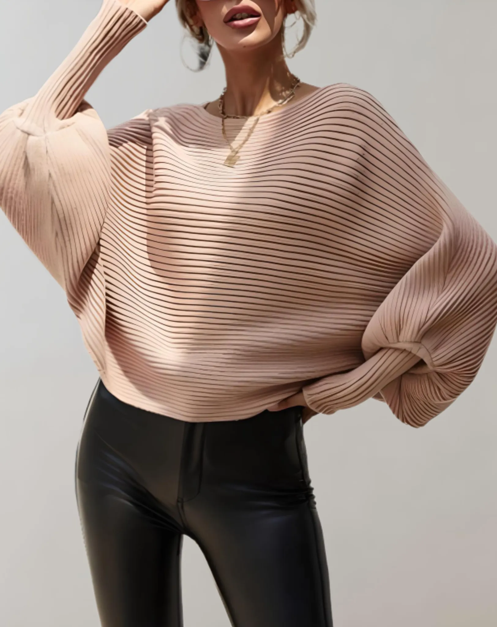 Irene - Stylish and Comfortable Winter Sweater with Puff Sleeves for Women