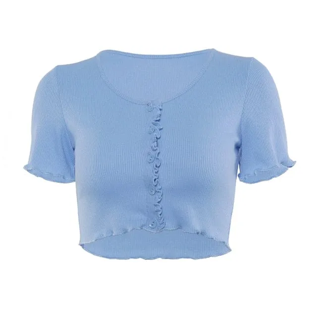 Iris Ruffle T-Shirt