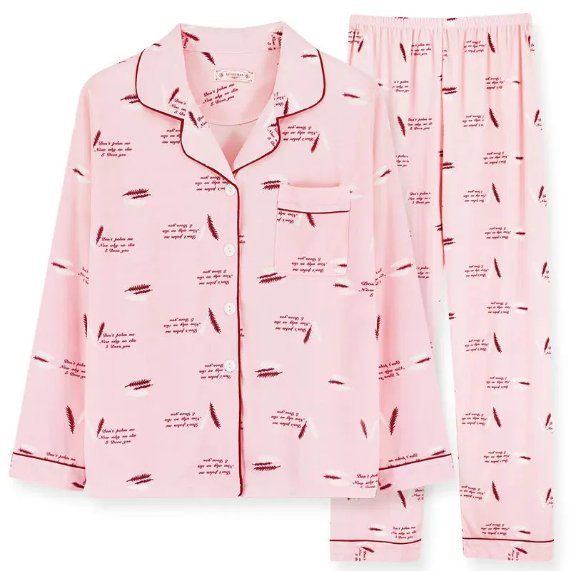 Ivyshape | Comfortable Pyjama Set with Playful Print for Women