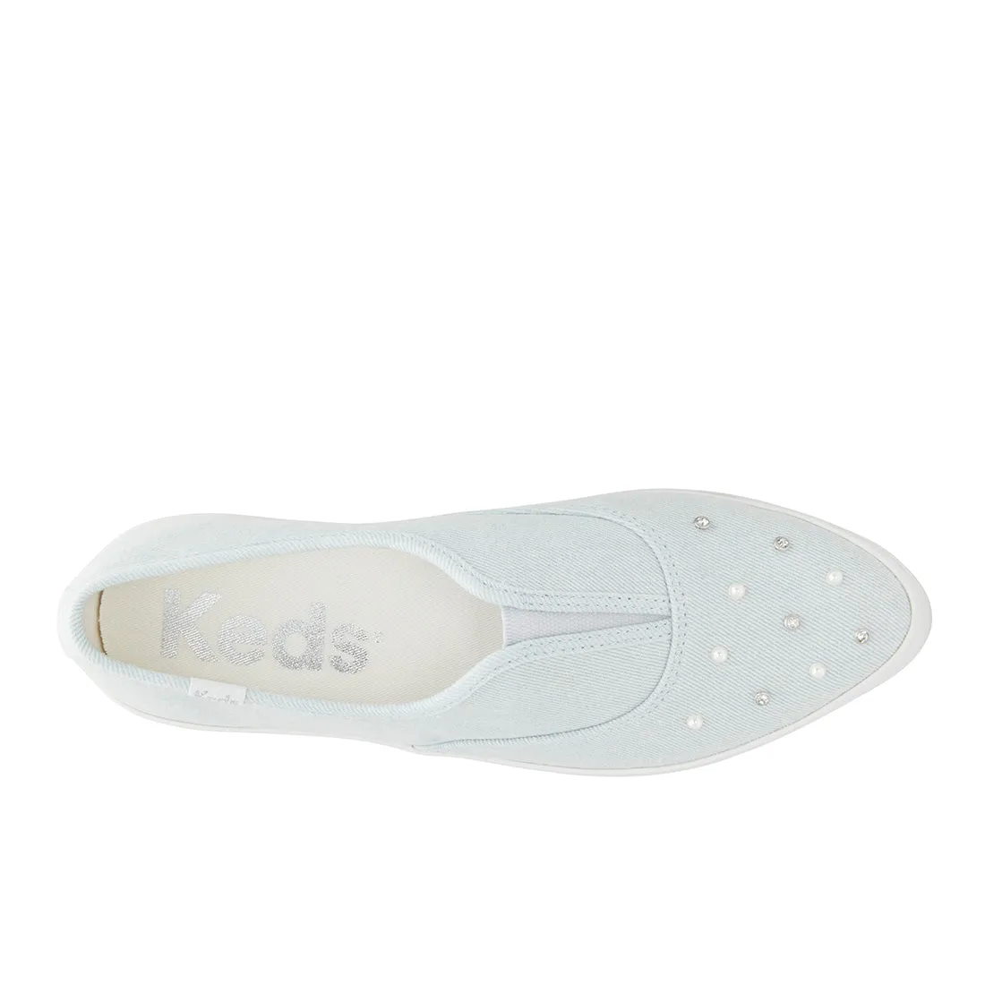 Keds Womens' Point Slip Textile Denim (WF68246)