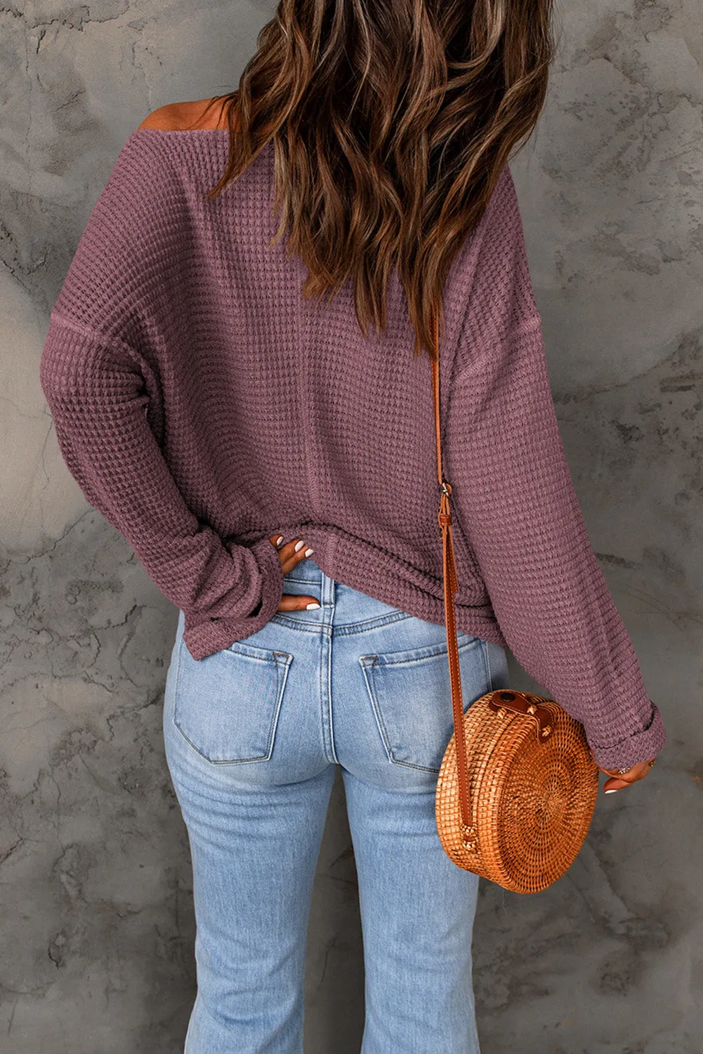 Knit Loose Long Sleeve Top