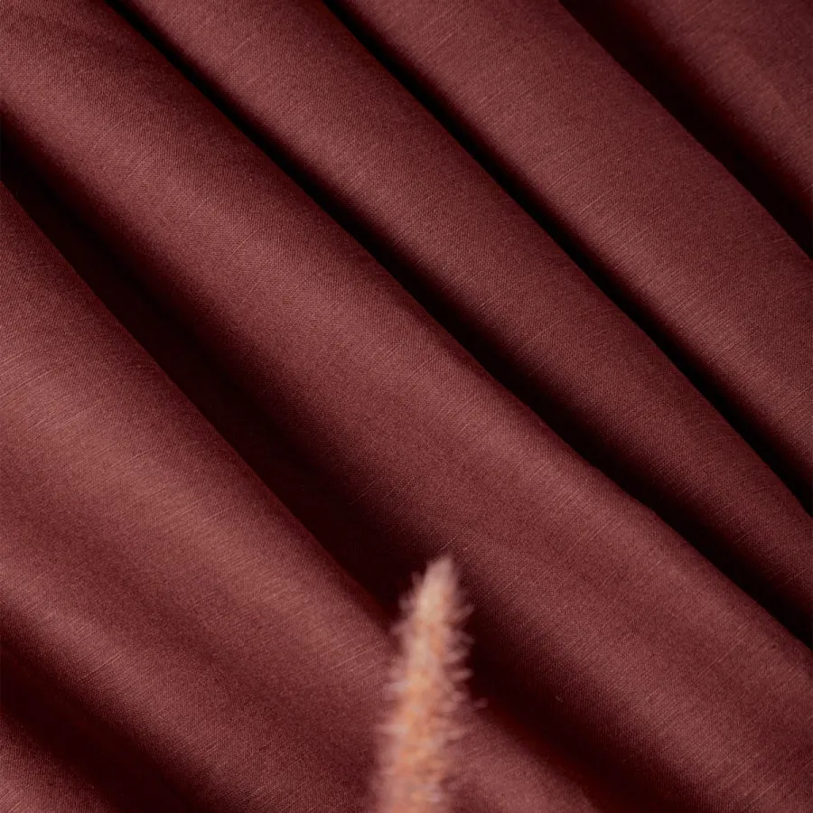 Linen/Viscose - Rust