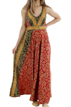 Long Flowy Floral "Ariana" 2024 Ver. Maxi Dress in Red