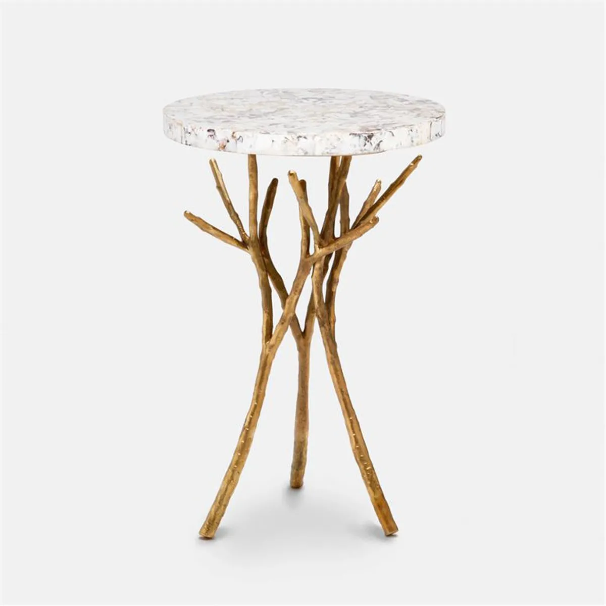 Made Goods Tressa Tree Bramble Table in Shell Top