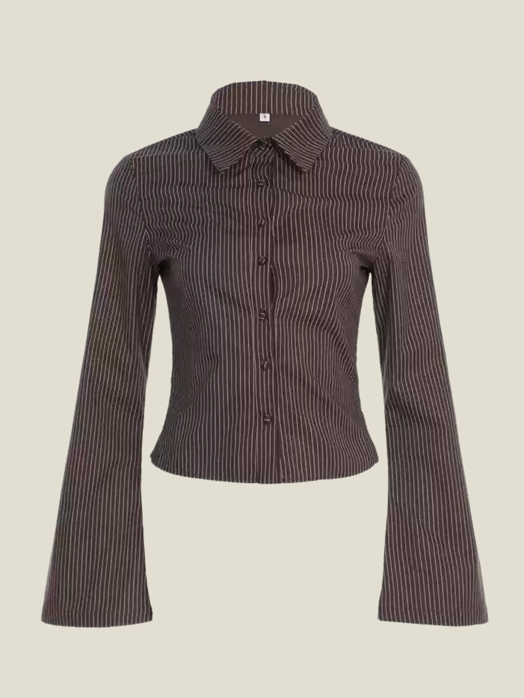 Malina Striped Button-Up Shirt