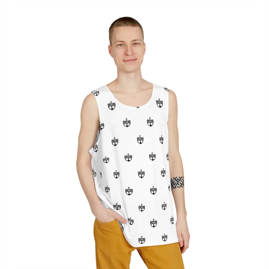 Men's White BWB All Over Print Tank