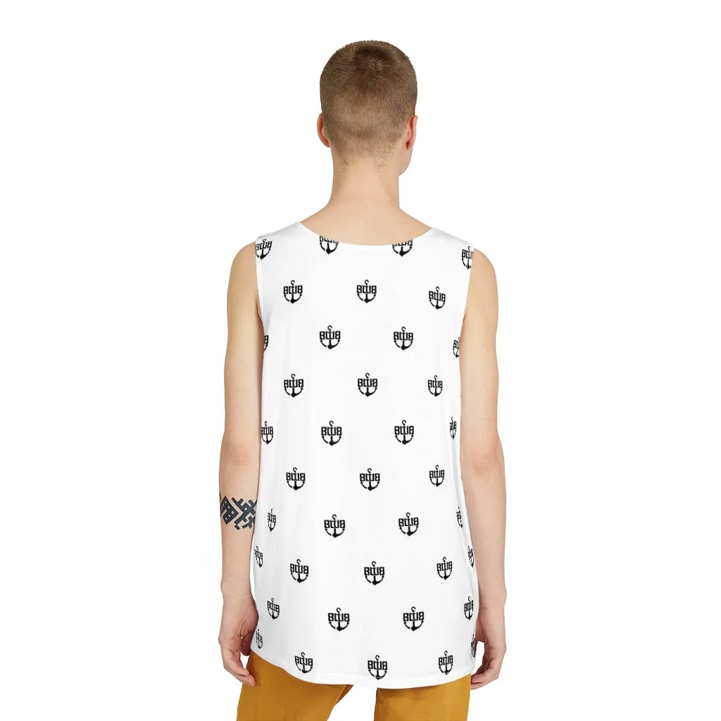 Men's White BWB All Over Print Tank