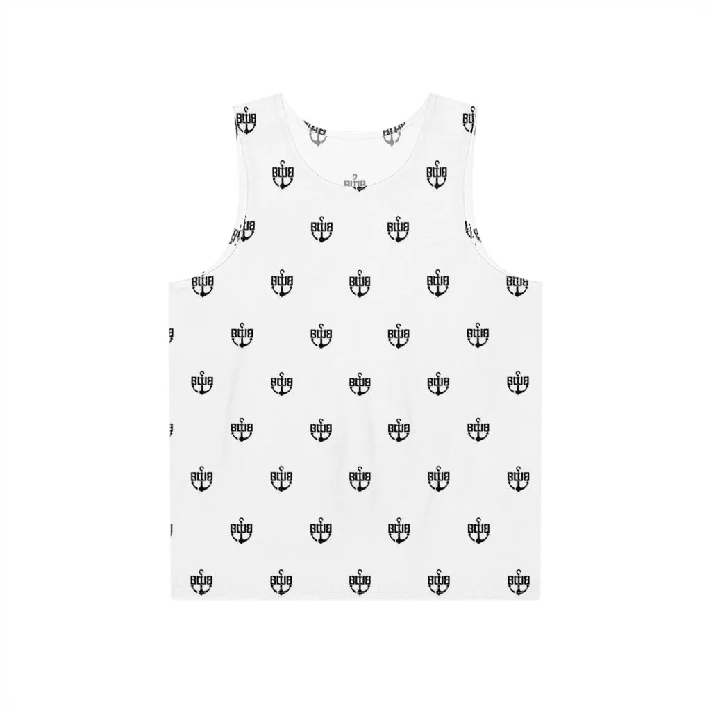 Men's White BWB All Over Print Tank