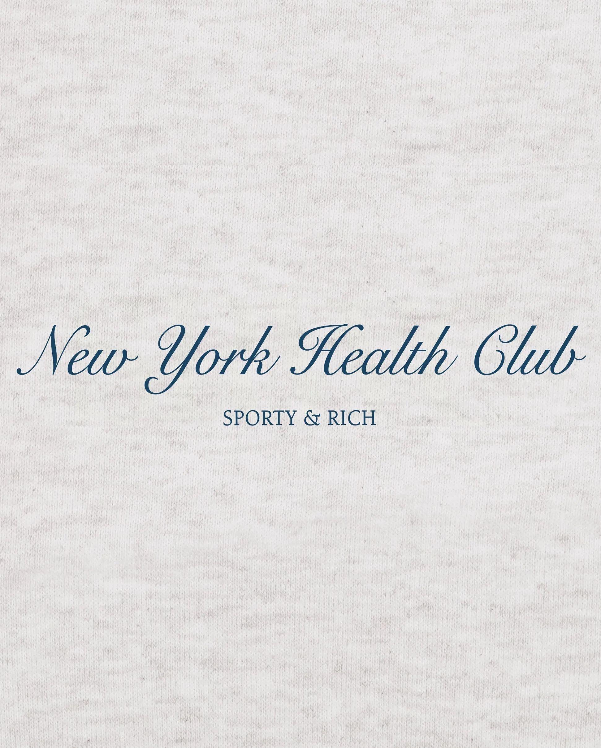 NY HEALTH CLUB CREWNECK / HEATHER GRAY NAVY