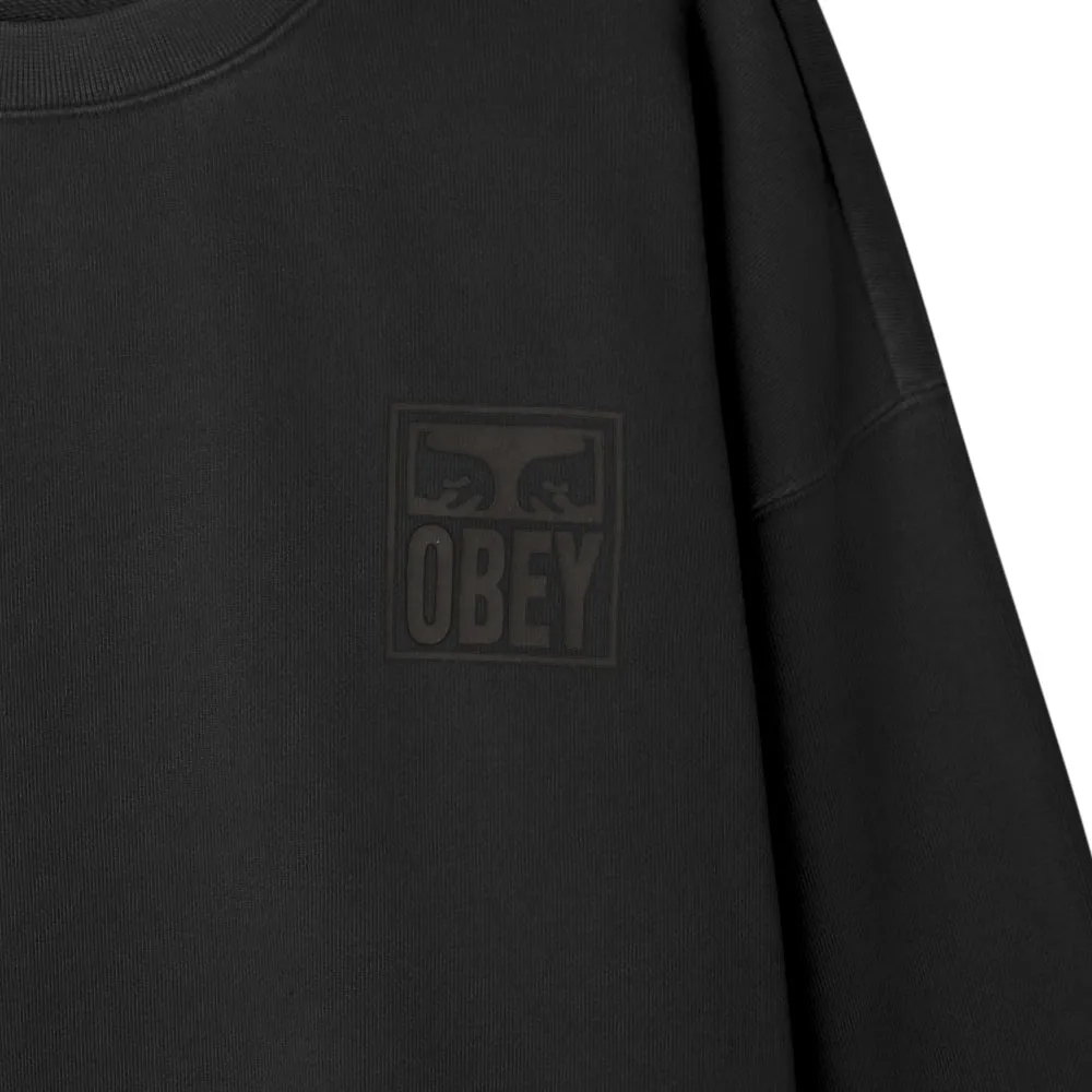 OBEY PIGMENT EYES ICON EXTRA HEAVY CREW // PIGMENT PIRATE BLACK