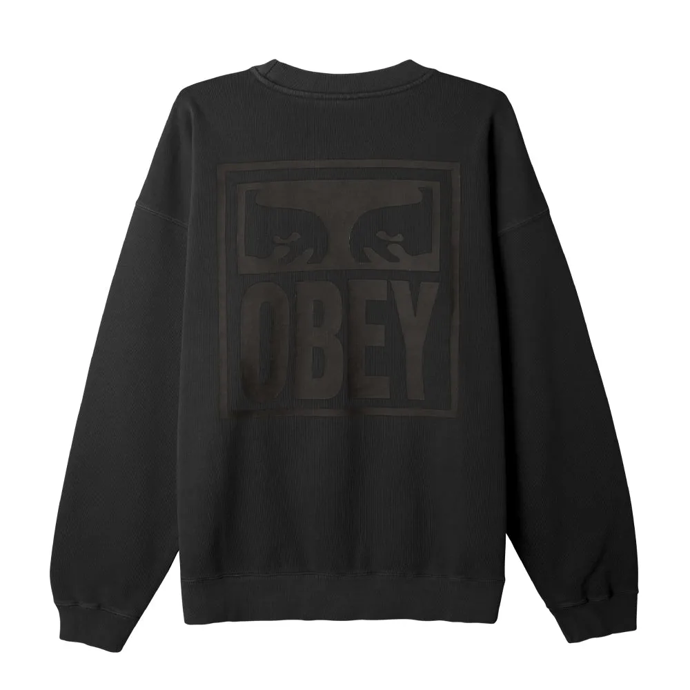 OBEY PIGMENT EYES ICON EXTRA HEAVY CREW // PIGMENT PIRATE BLACK