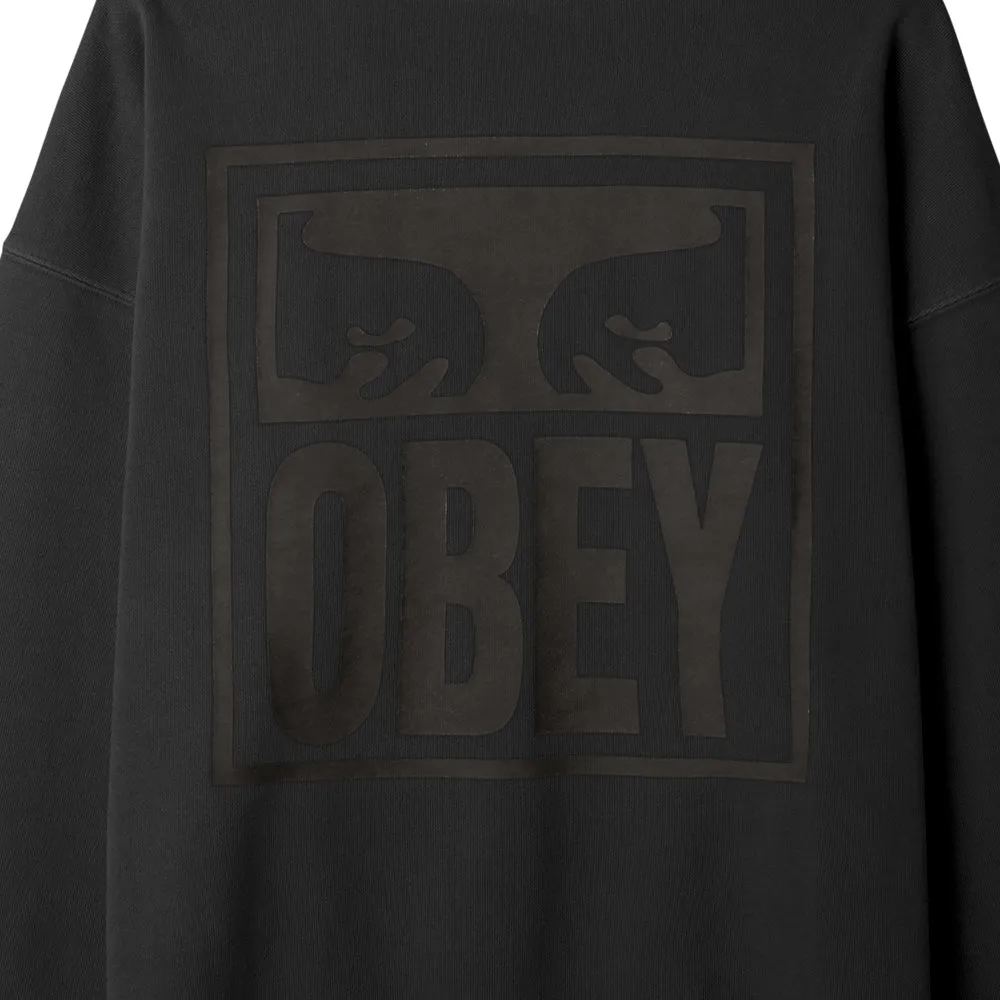 OBEY PIGMENT EYES ICON EXTRA HEAVY CREW // PIGMENT PIRATE BLACK