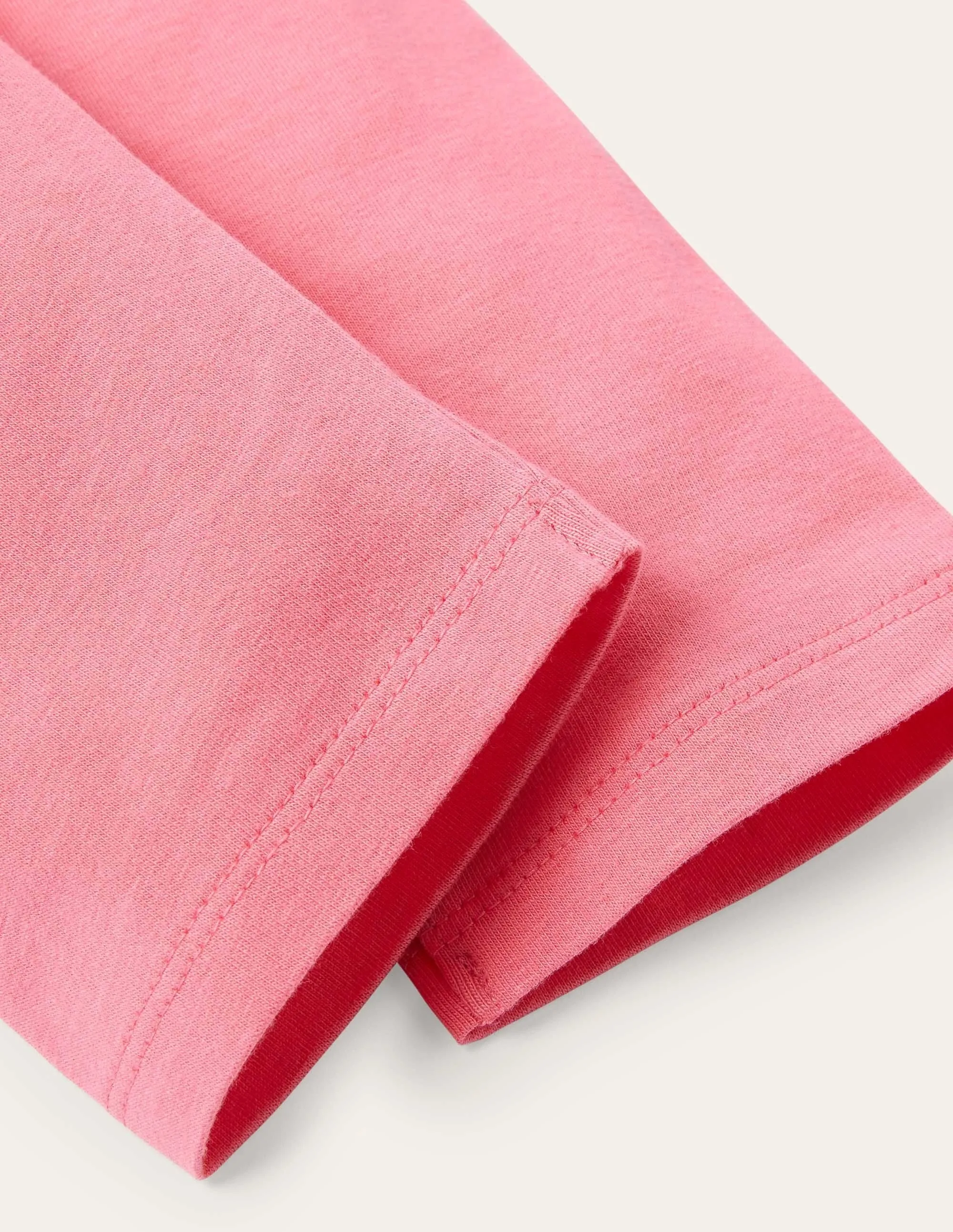 Plain Cropped Leggings-Bright Camelia Pink