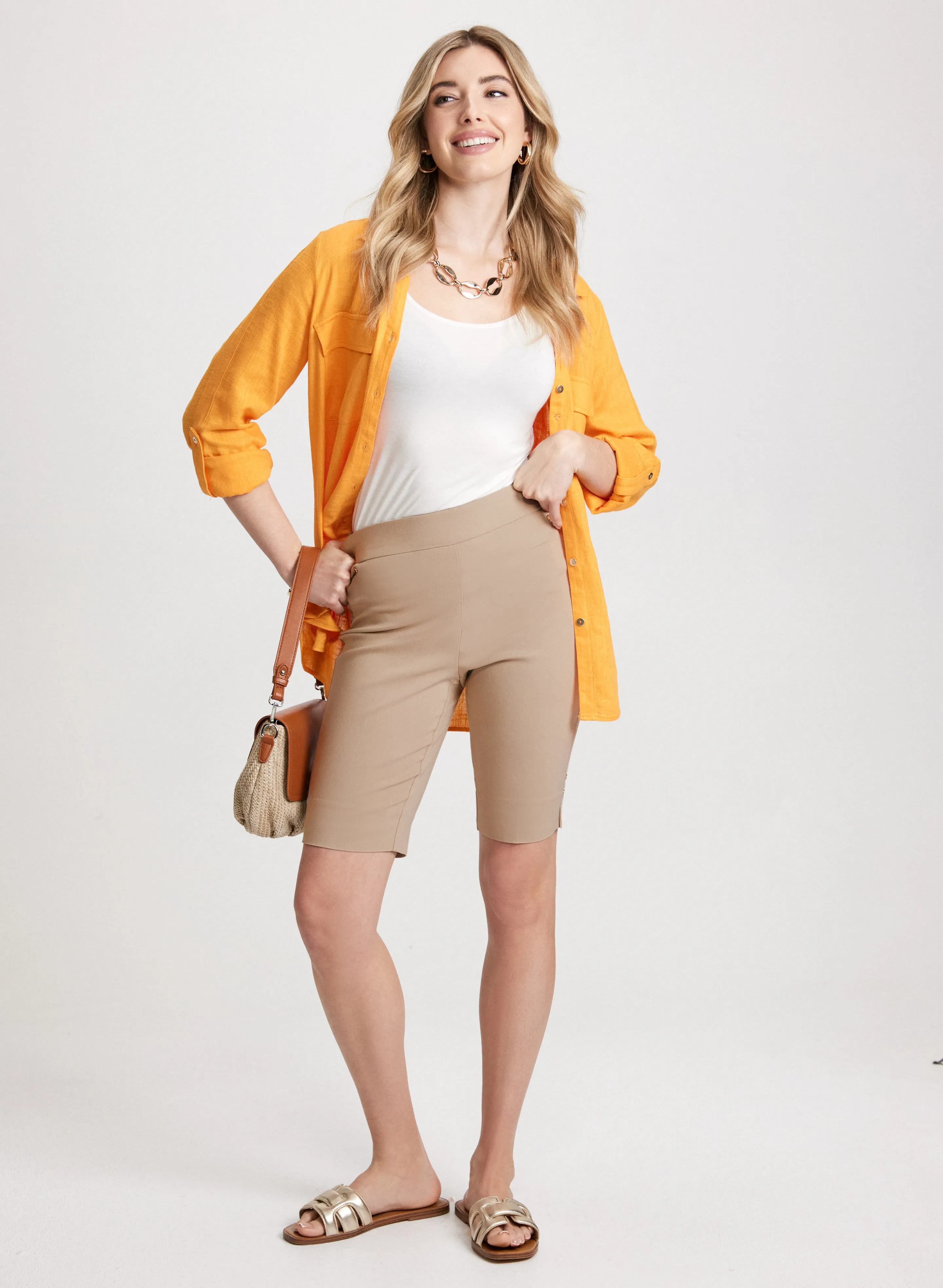 Pull-On Bermuda Shorts